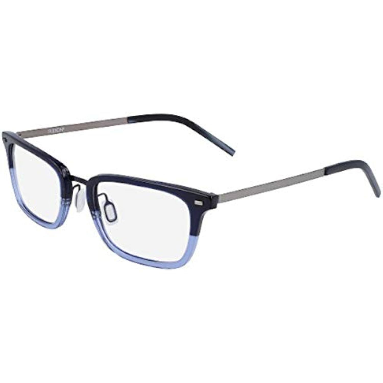 New Flexon B2021 477 Blue Gradient Flexible Titanium Eyeglasses 54mm With Case